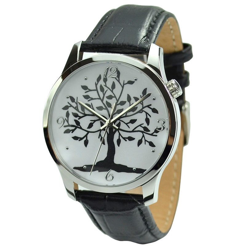 生命樹手錶 (大裝) 免運 Unisex Watch - 男裝錶/中性錶 - 其他金屬 白色