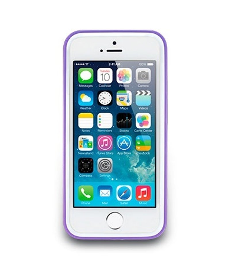 iPhone 5/5s Border Protection Case-Lilac Purple - เคส/ซองมือถือ - พลาสติก สีม่วง