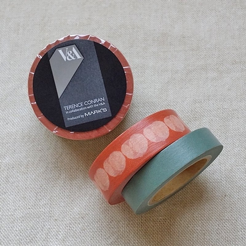 MARKS x UK TERENCE CONRAN and paper tape set [Leaf (CVM-MKT1-A)] - Washi Tape - Paper Orange