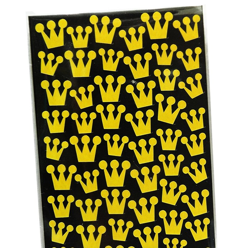 Crown Stickers - สติกเกอร์ - วัสดุกันนำ้ สีเหลือง