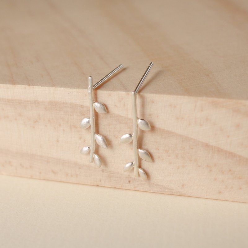 Mini Laurels Earrings - Earrings & Clip-ons - Sterling Silver 