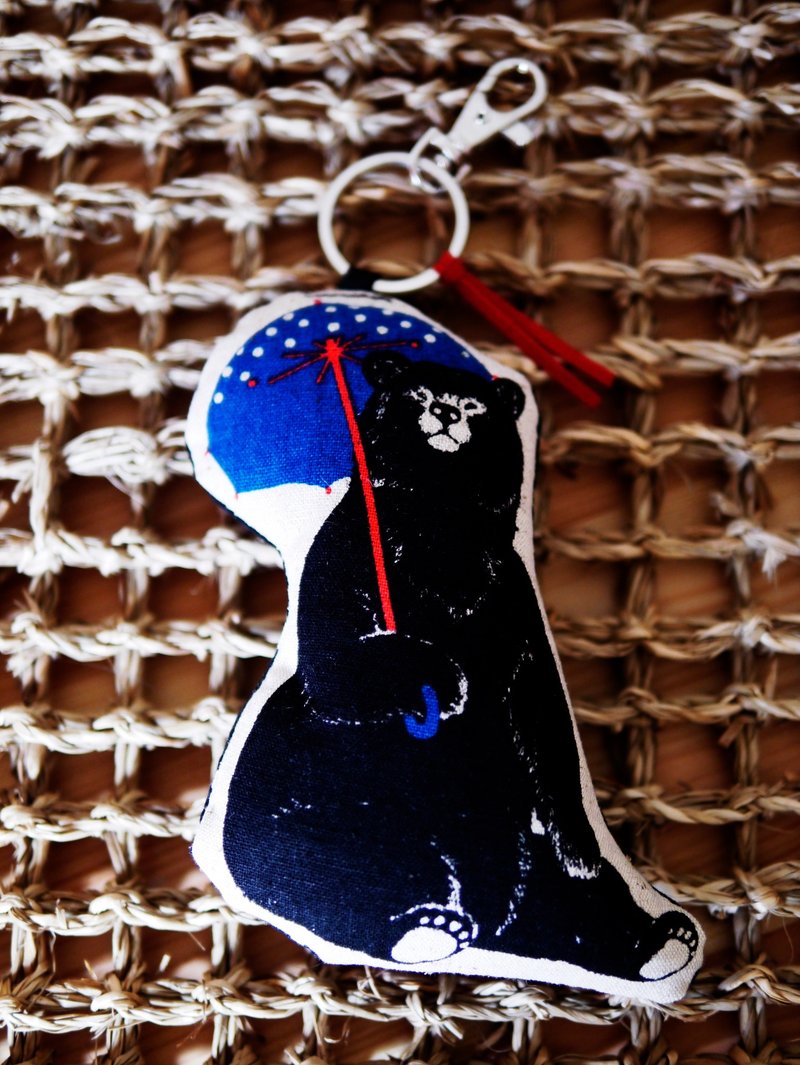 No. -9 bear black bear keychain - Keychains - Other Materials Black