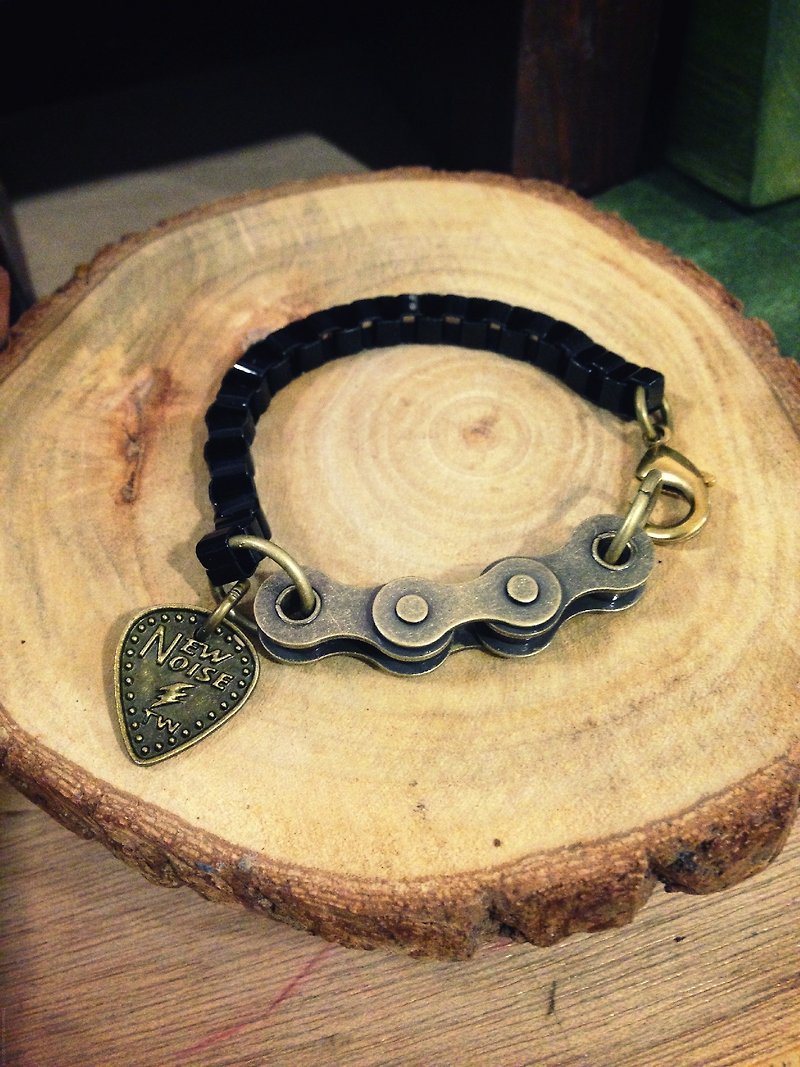 NEW NOISE NEW NOISE LOGO PICK bicycle chain bracelet - bronze models! - Bracelets - Other Metals Gray