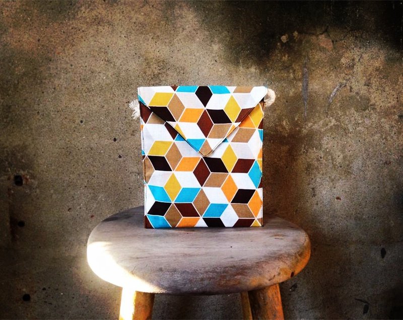 [サイドバックパック/携帯電話袋/封筒パケットMINIバッグ - ソリッドジオメトリキューブスペシャルパッケージしなければなりません] - ショルダーバッグ - その他の素材 