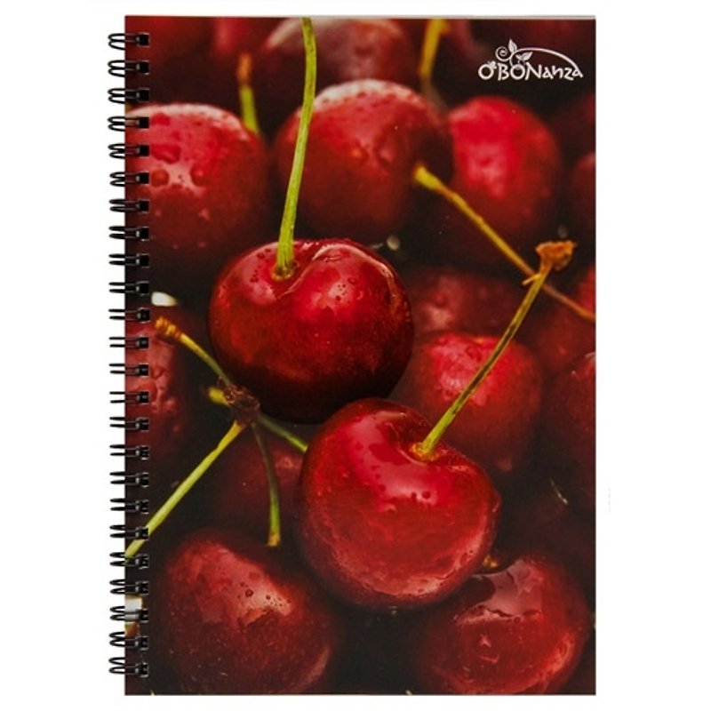 O'BON Environmentally Friendly Sugarcane Notebook_Fruit Series_Cherry - สมุดบันทึก/สมุดปฏิทิน - วัสดุอีโค สีแดง