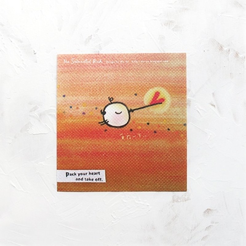 Don't Cry Bird Cool Card - Take it easy - การ์ด/โปสการ์ด - กระดาษ สีส้ม