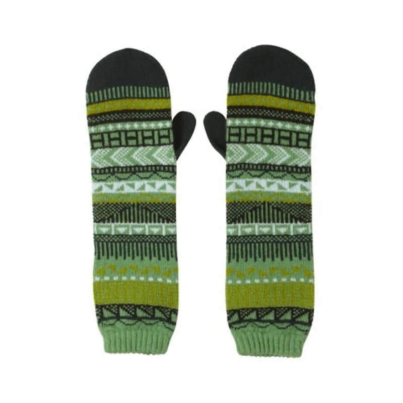 [Seasonal Sale] Graph Pure Wool Gloves-Green | Donna Wilson - ถุงมือ - วัสดุอื่นๆ สีเขียว