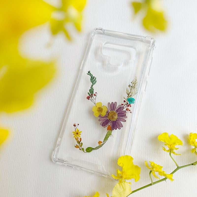 Y for Yanni - initial pressed flower phone case - Other - Plastic Multicolor