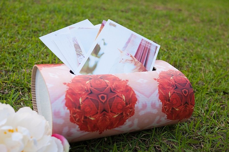 <雲遊視界@ pictour> 影像創作裝飾木質面紙盒_囍_婚禮小物 - 擺飾/家飾品 - 木頭 紅色