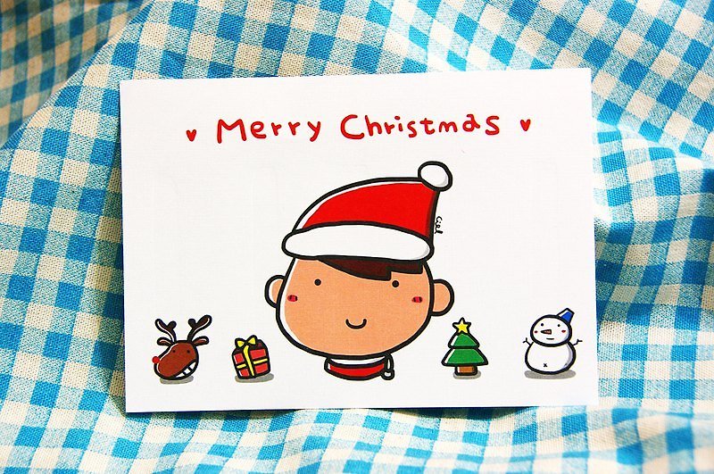 I have [enough] Christmas Postcard / Christmas card - การ์ด/โปสการ์ด - กระดาษ สีแดง