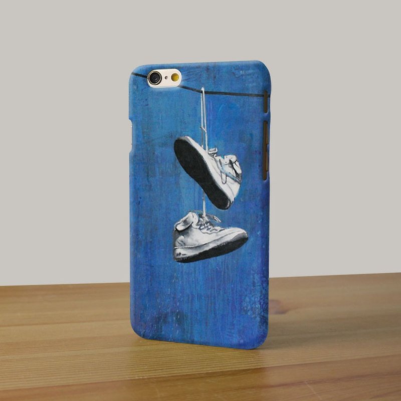 白布鞋 106 - iPhone 手機殼, Samsung Galaxy 手機套 Samsung Galaxy Note 電話殼 - 手機殼/手機套 - 塑膠 藍色