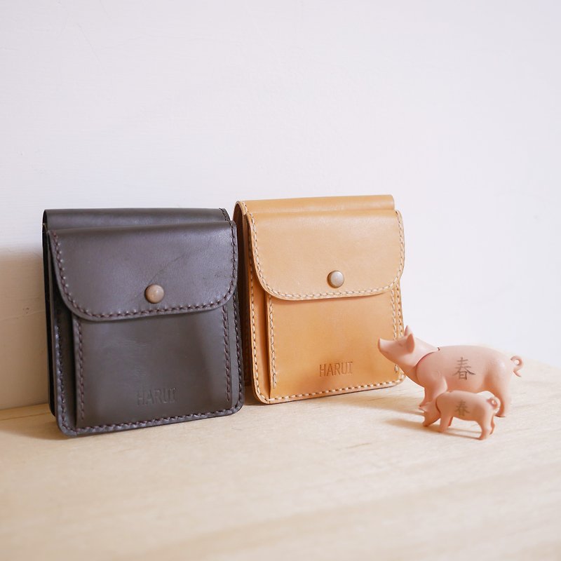 Super neat short clip - Wallets - Genuine Leather Brown