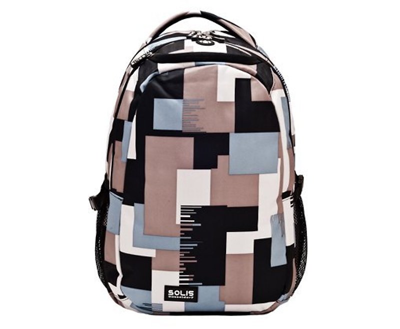 SOLIS Camouflage Series 15" basic laptop backpack(Dark grey) - Backpacks - Polyester Multicolor