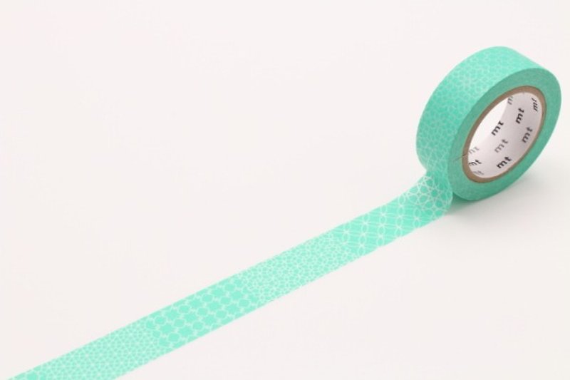 Mt and paper tape Deco [Hefeng Geometry-Green (MT01D294)] - Washi Tape - Paper Green