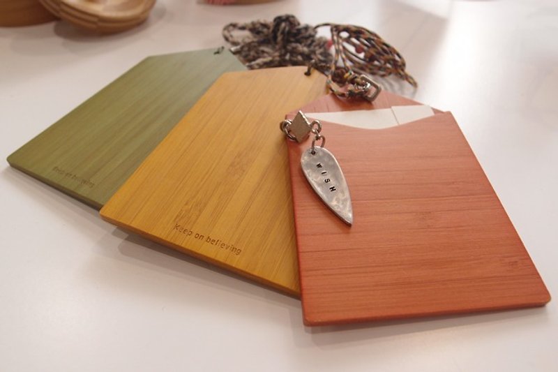 "The special two piece group" bamboo swim clip - ID & Badge Holders - Bamboo 