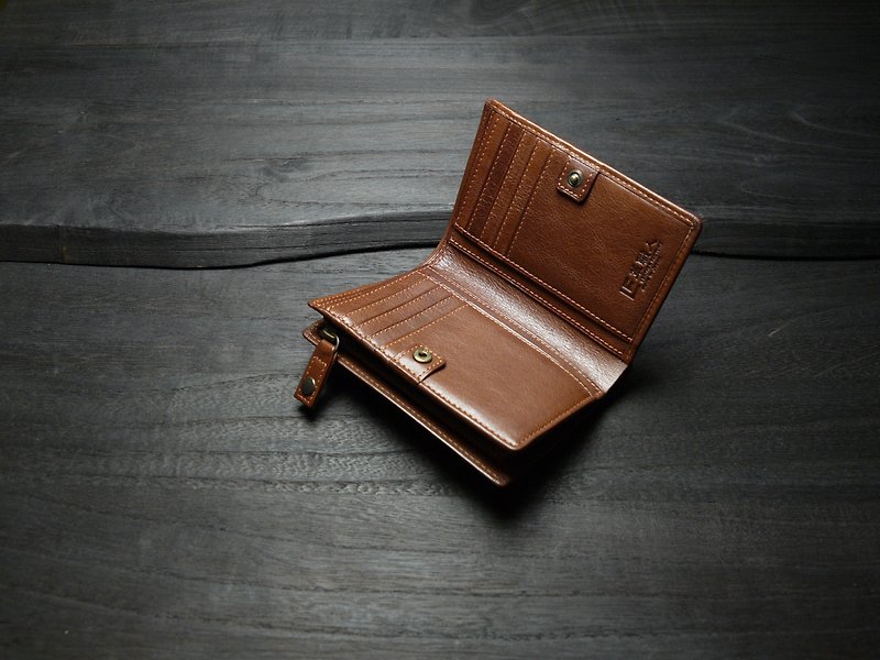 革職人 vibrantバイブレント 二つ折り財布 栃木レザー 日本製 - 財布 - 革 多色