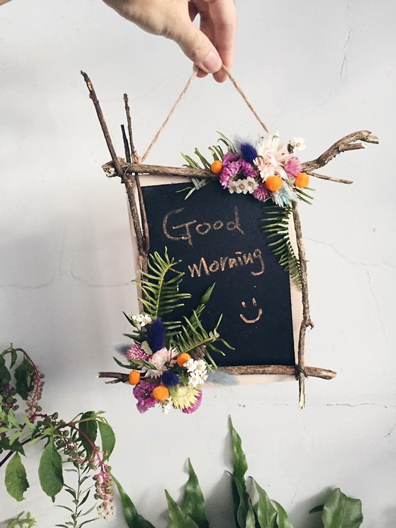 Dry flower message board - ตกแต่งต้นไม้ - พืช/ดอกไม้ สีส้ม