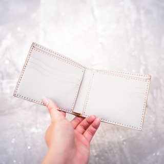 6 Card Short wallet。Leather Stitching Pack。BSP006