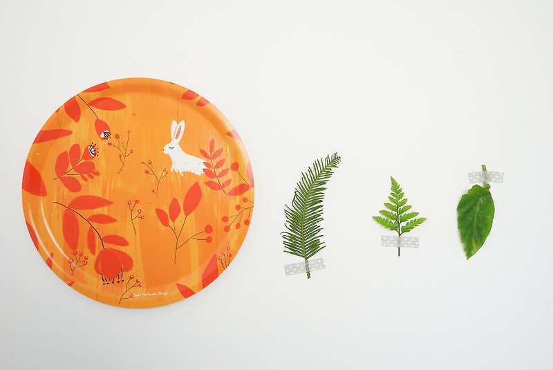 オーストラリアオリジナル・秋の童話トレー - 小皿 - 木製 多色
