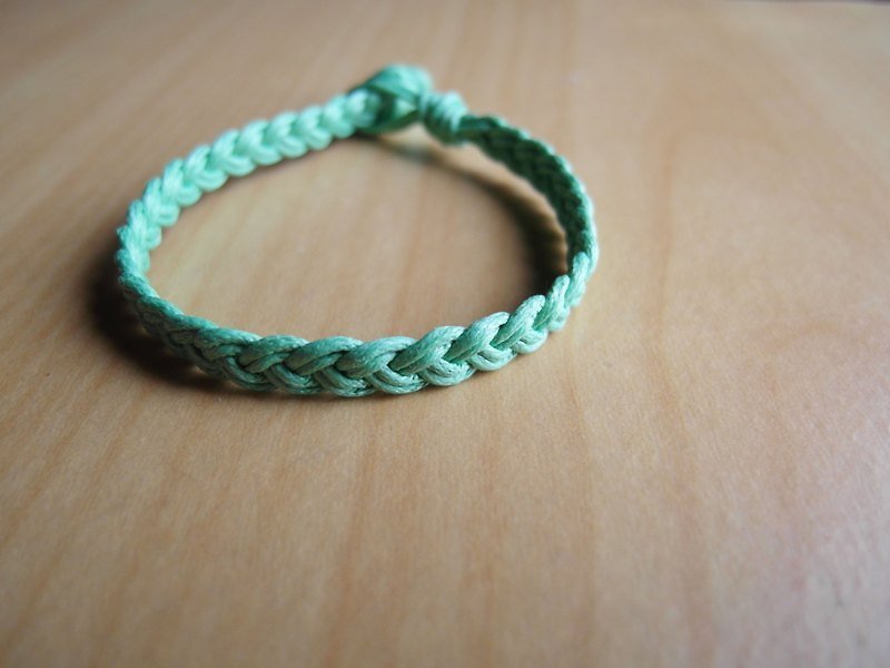 Monochrome lucky bracelet / hand-woven bracelet - Bracelets - Other Materials Multicolor