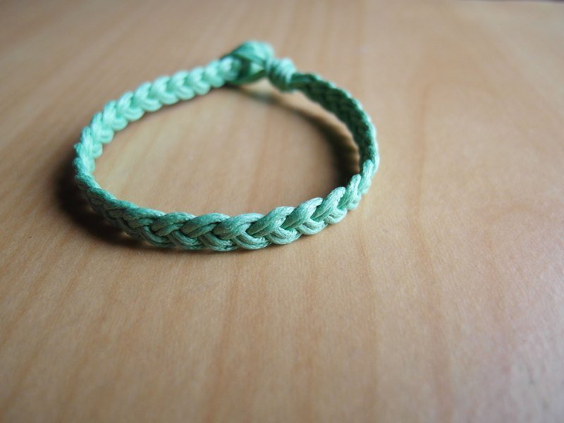 Monochrome lucky bracelet / hand-woven bracelet - สร้อยข้อมือ - วัสดุอื่นๆ หลากหลายสี