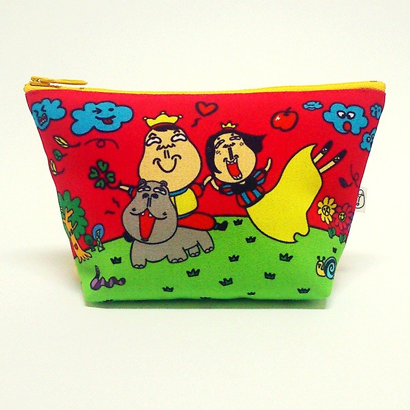 Snow White / Cosmetic Bag - Toiletry Bags & Pouches - Other Materials Red