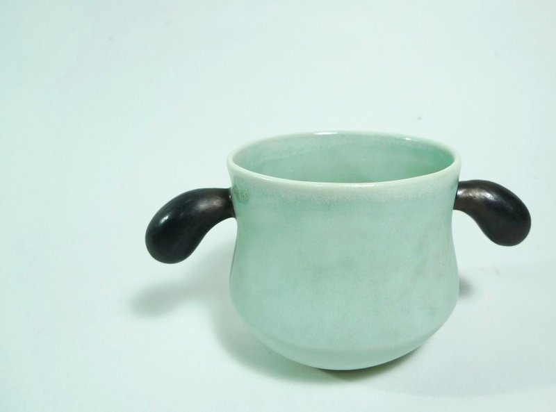 雙掛耳咖啡杯 - 咖啡杯/馬克杯 - 其他材質 綠色