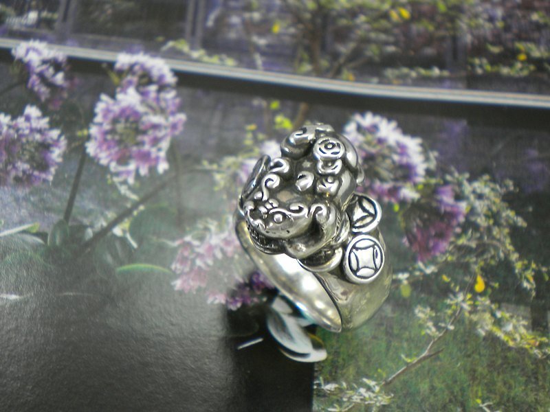 Modern Chinese Style Series-Jinbao Pixiu 925 Sterling Silver Pixiu Ring - General Rings - Sterling Silver White