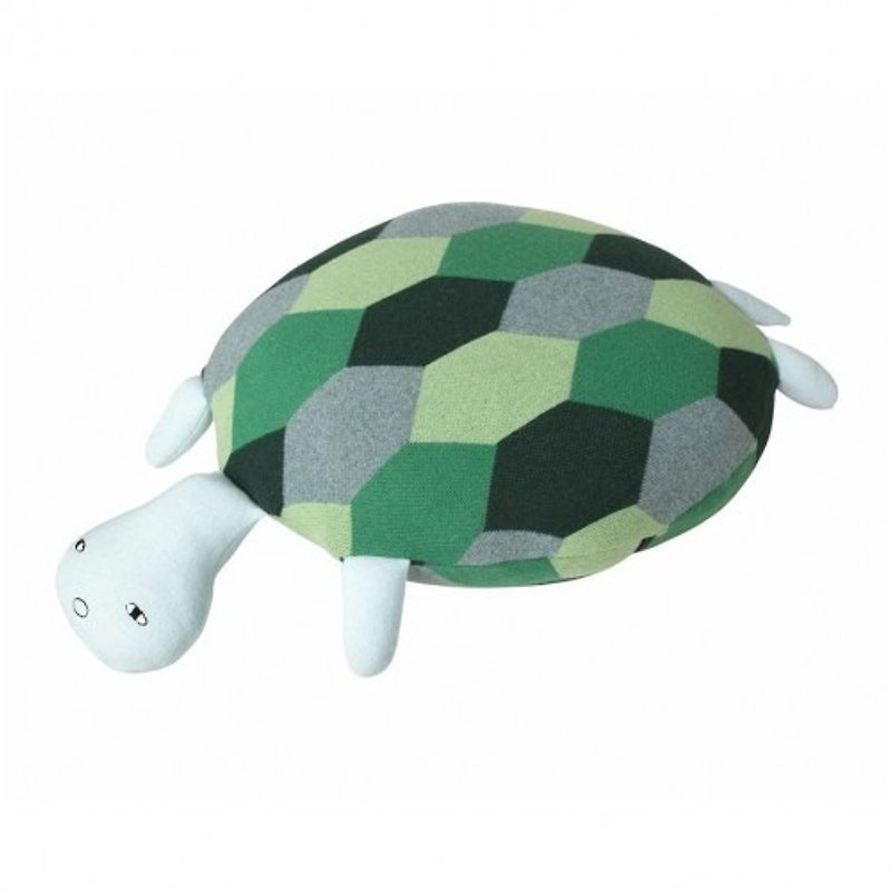 Tortoise wool cushion | Donna Wilson - Pillows & Cushions - Wool Green
