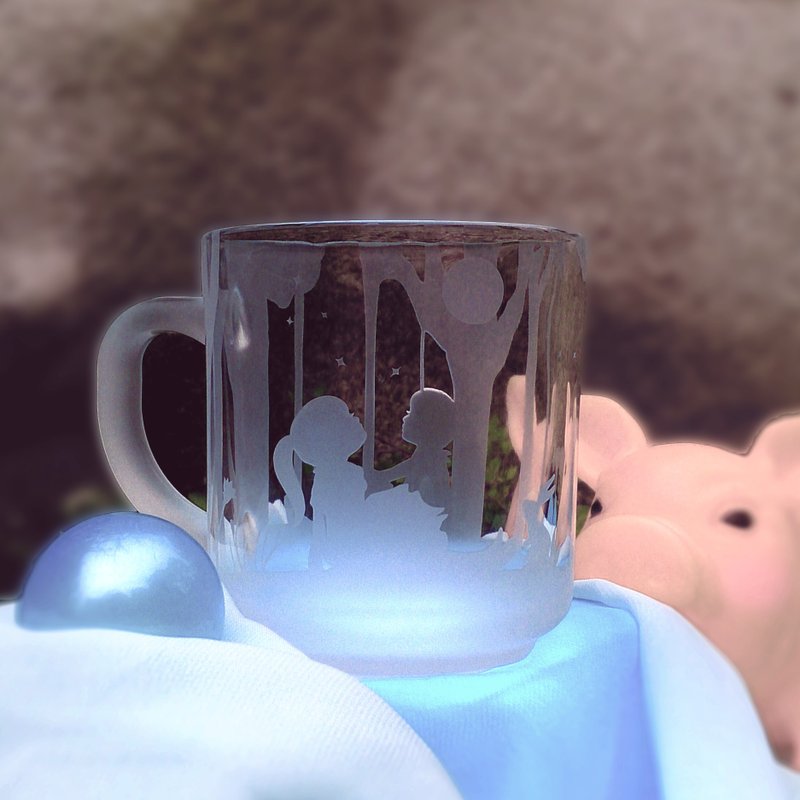 Starry Night Coffee Mug  wedding christmas new year birthday anniversary gift - แก้วมัค/แก้วกาแฟ - แก้ว สีใส