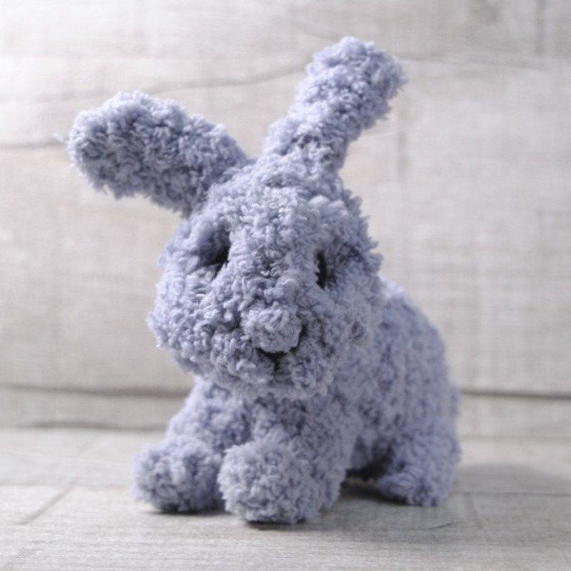 寵物分身13~15cm 【feiwa霏娃手作】兔 寵物公仔 (歡迎訂做你的兔) - 公仔模型 - 其他材質 灰色