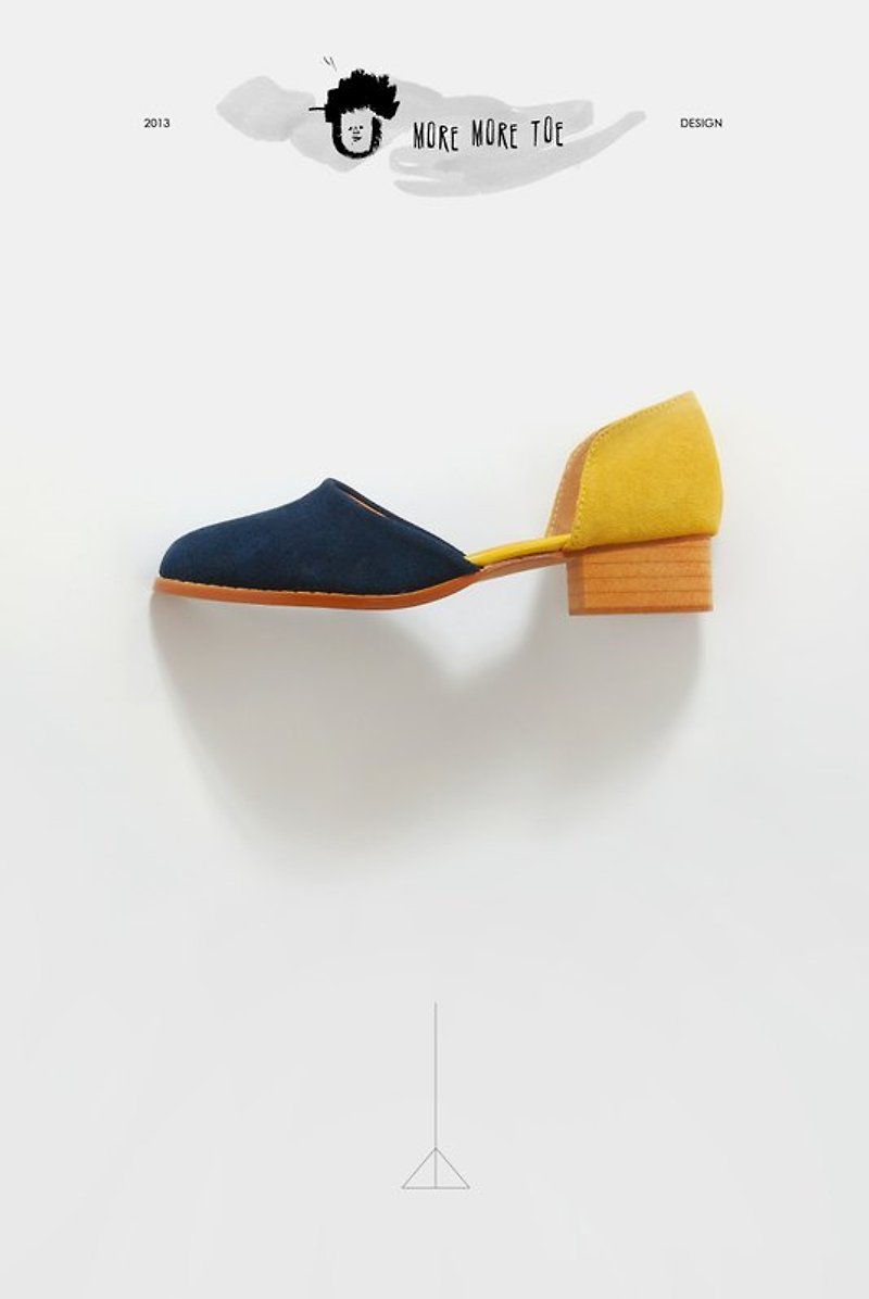│0009│兩段式拼色心機美肌木根鞋 - Women's Casual Shoes - Wood Yellow