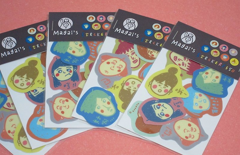 Good luck / Magai's sticker - Stickers - Paper Multicolor