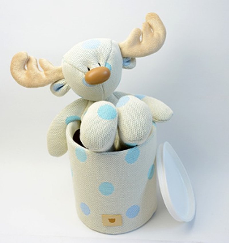 【歐洲手工製】Boska's Teddies - Teddie Bum Bum 系列- 麋鹿 - 彌月禮盒 - 棉．麻 