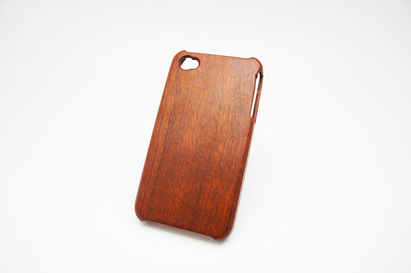 BLR 手工製作 iPhone4/4s 原木保護殼 沙比利木 - Other - Other Materials Brown