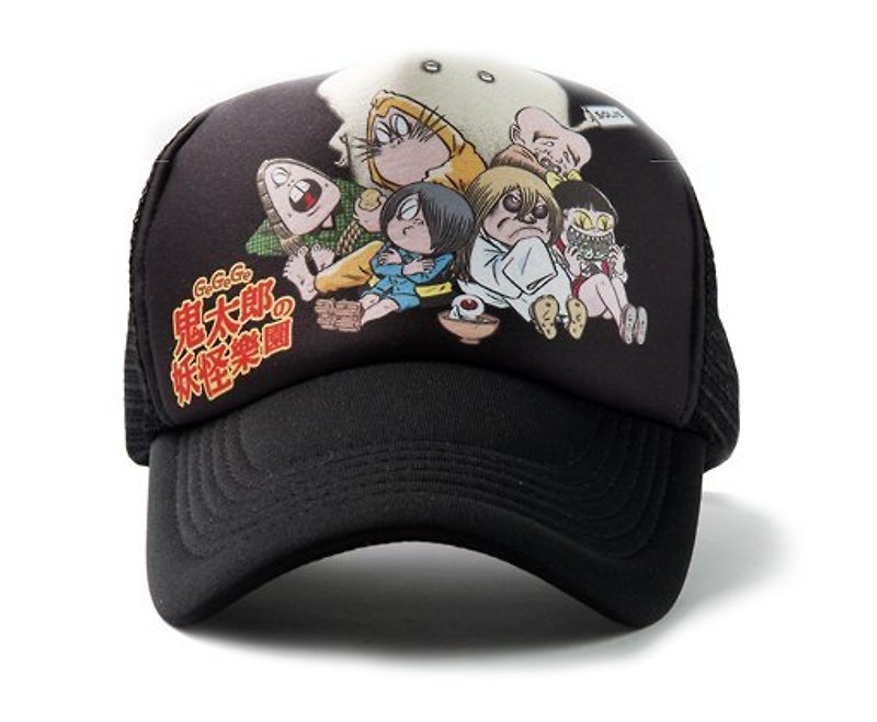 【SOLISxGeGeGe Kitaro】Baseball Cap│Limited Edition - Hats & Caps - Other Materials Black