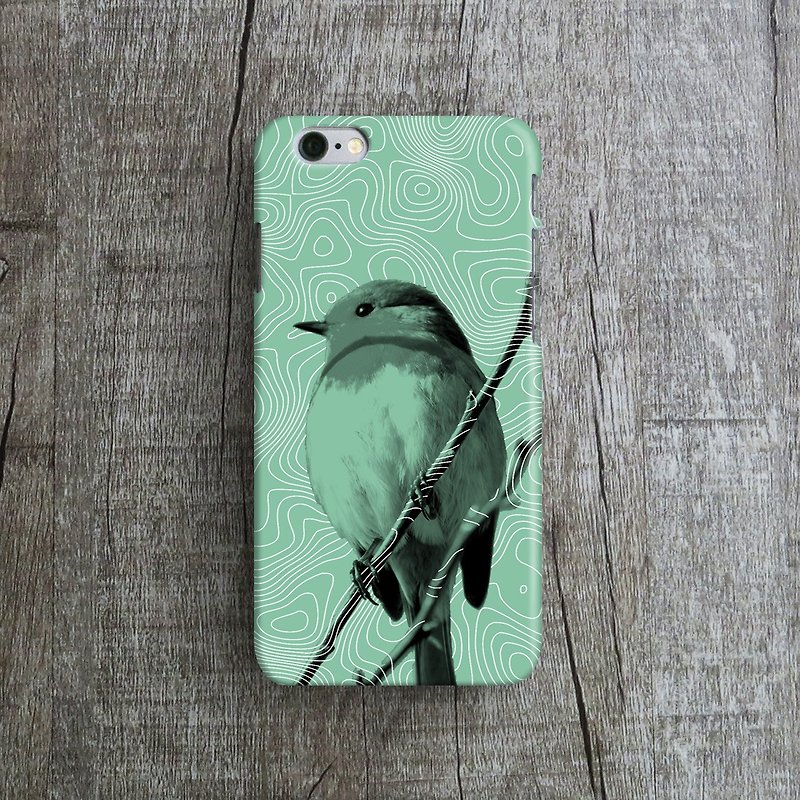 Bird,- Designer iPhone Case. Pattern iPhone Case. One Little Forest - เคส/ซองมือถือ - พลาสติก สีเขียว