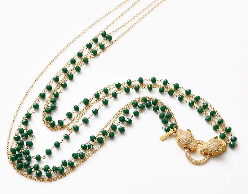 CN23 - Necklaces - Other Metals Green