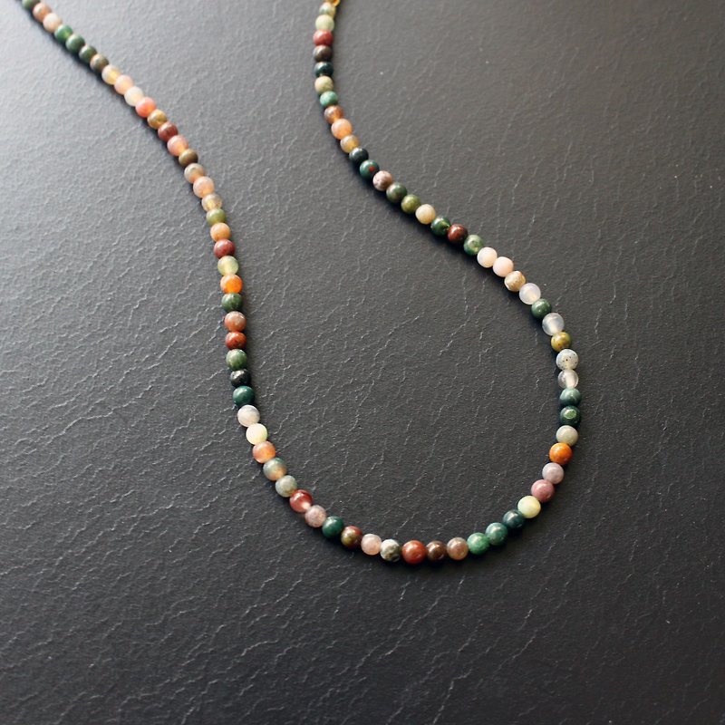 ☆, .- * '108 perles colorful jade / India agate 3mm double ring section - สร้อยข้อมือ - วัสดุอื่นๆ หลากหลายสี