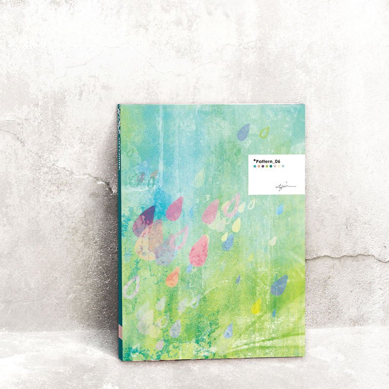 RIP YOUR BOOK-Pattern_06 Notebook - สมุดบันทึก/สมุดปฏิทิน - กระดาษ สีเขียว