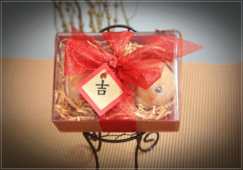 新年大吉大利手工皂伴手禮2入裝 - น้ำหอม - พืช/ดอกไม้ สีแดง