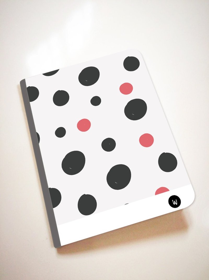 Rococo Strawberry WELKIN Hand-created Travel Notebook/Seal Book/Notebook_Hand-painted lines dots - สมุดบันทึก/สมุดปฏิทิน - กระดาษ 