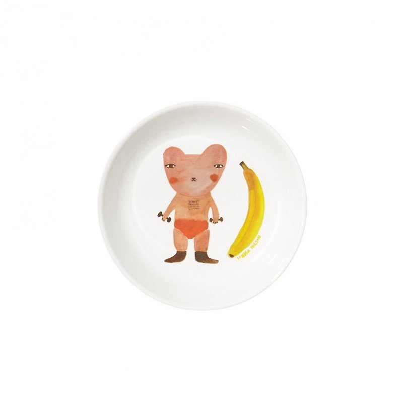 Top Banana Kids Plate | Donna Wilson - จานเล็ก - วัสดุอื่นๆ ขาว
