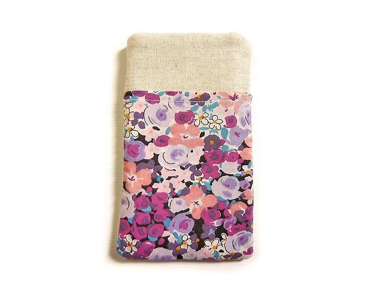 携帯電話用ポケット紫色の花 - その他 - その他の素材 