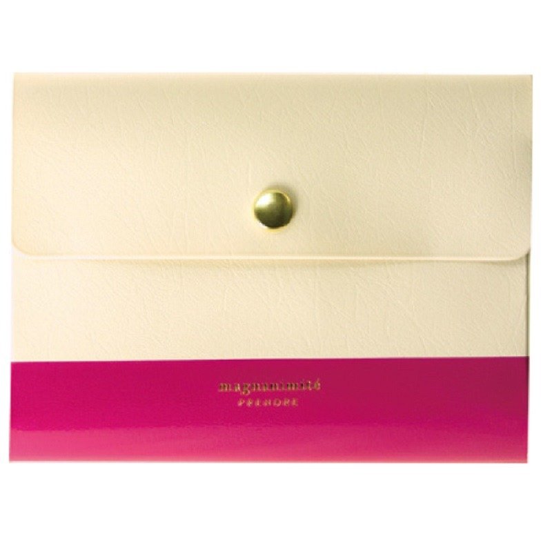 Japan [LABCLIP] Prendre series Multi case multi-function storage bag (button type) pink - กระเป๋าเครื่องสำอาง - พลาสติก สึชมพู