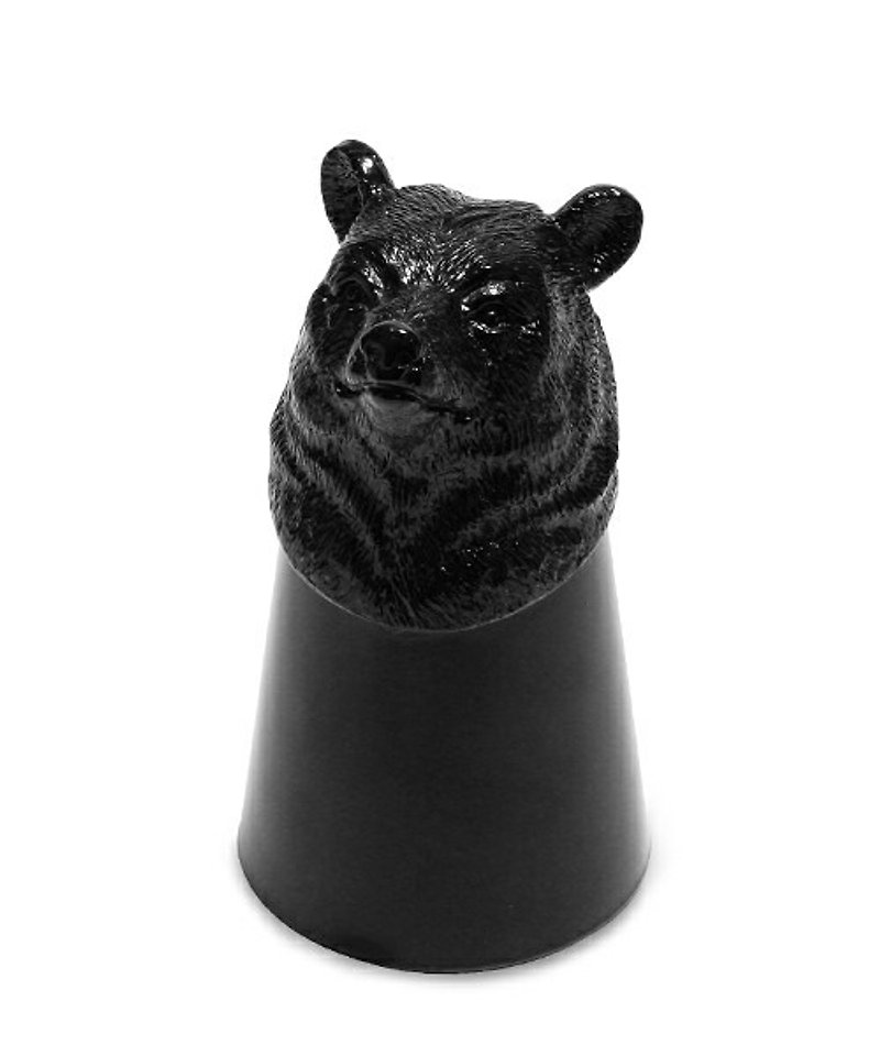 Japan Goody Grams Animal Shot Glass Animal Model SHOT Cup Bear Bear - แก้ว - วัสดุอื่นๆ สีดำ