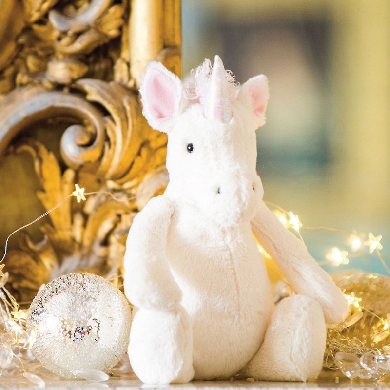 Jellycat Bashful Unicorn 31cm - ตุ๊กตา - เส้นใยสังเคราะห์ ขาว