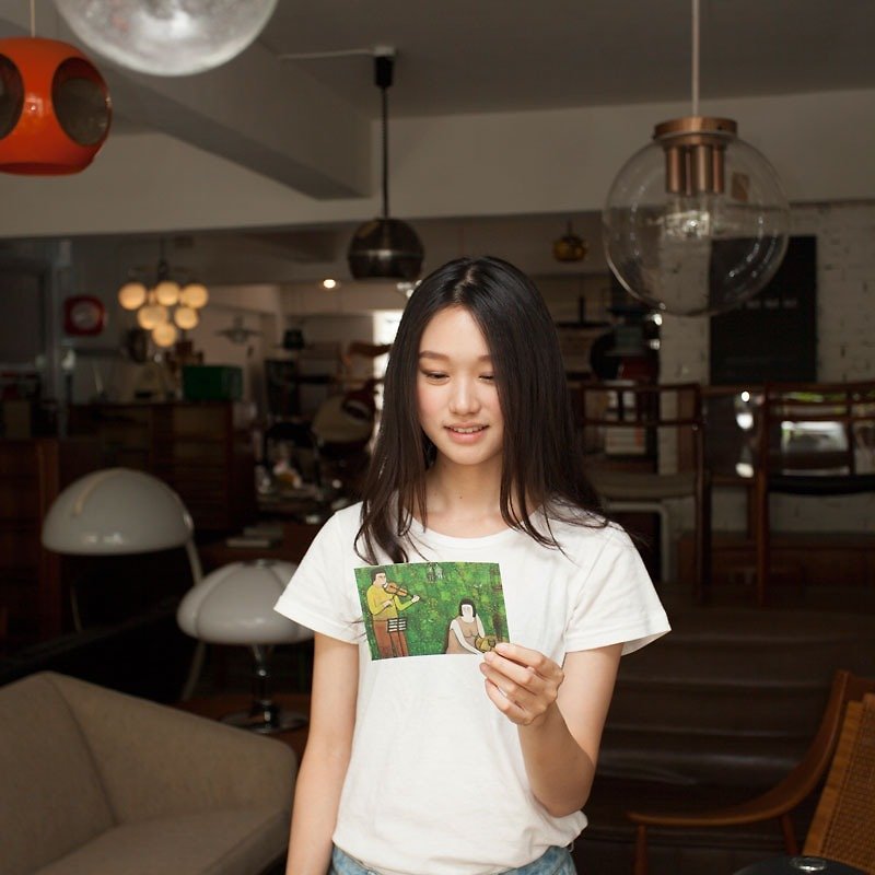 Pan Chaosen / Song of Love-Postcard - การ์ด/โปสการ์ด - กระดาษ สีเขียว