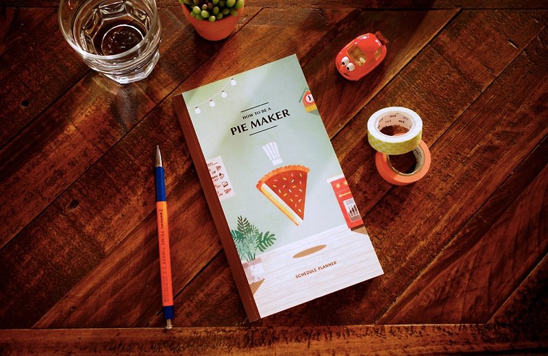 Di Mengqi-Pie Maker Time Planning Book [chocopie] - สมุดบันทึก/สมุดปฏิทิน - กระดาษ สีเขียว
