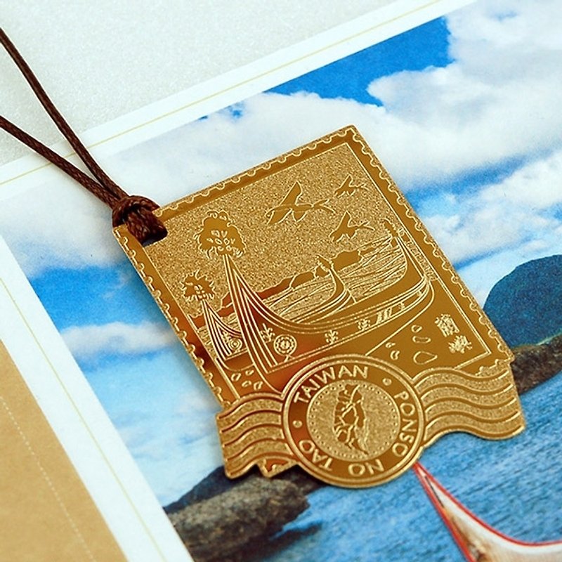 Taiwanese bookmarks - Lanyu - การ์ด/โปสการ์ด - โลหะ สีทอง